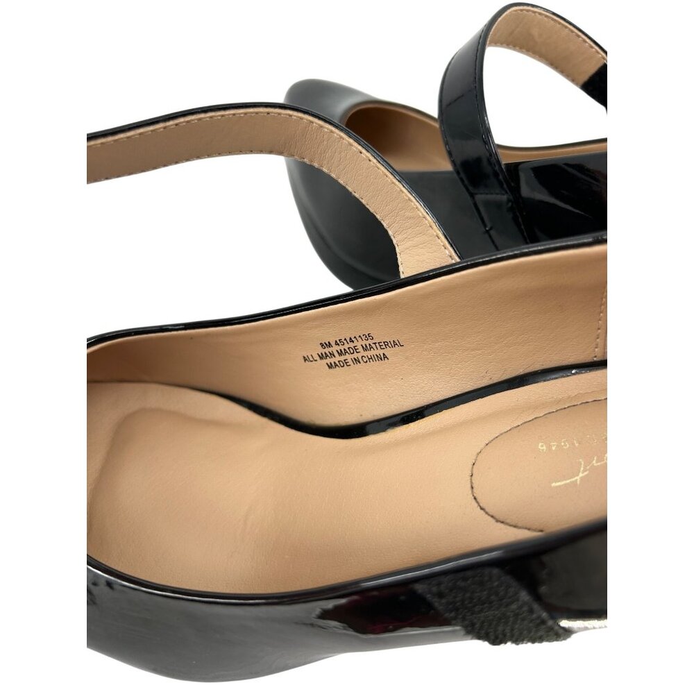 Black Patent Mary Jane Chunky Block Heels Womens 8 Platform Buckle Strap Whimsy - Picture 7 of 11